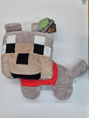 Minecraft Plush Wolf Pillow